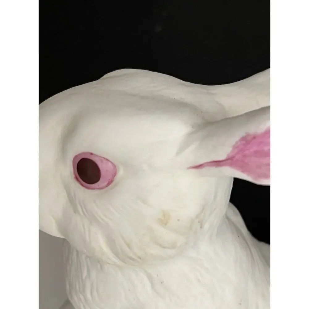 Bunny Rabbit Porcelain Figurine Andrea By Sadek Vintage Signed Japan Cottage